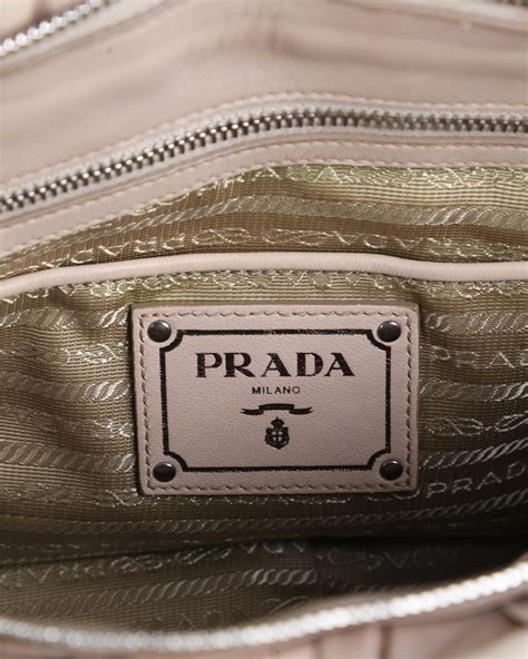 prada pomice nappa leather gauffre|PRADA Nappa Gaufre Shopping Satchel Pomice .